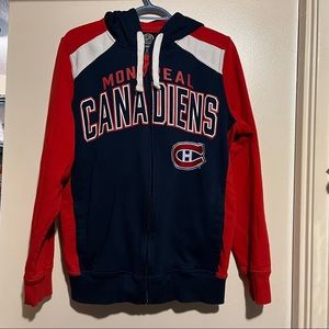 NHL MONTREAL CANADIENS HOODED ZIP SWEATER